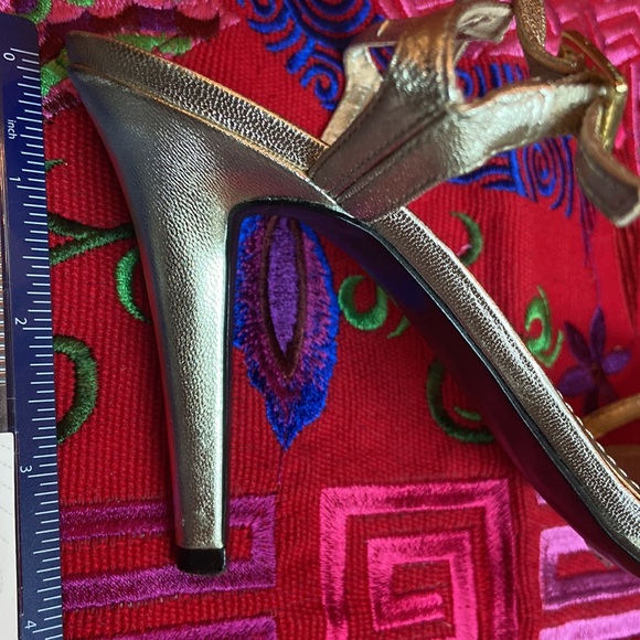 Ralph Lauren silver size 5M heels - Picture 8 of 8